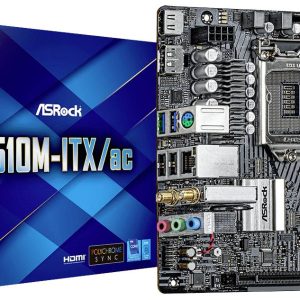 ASRock H510M-ITX/ac Moederbord Socket Intel LGA 1200 Vormfactor Mini-ITX Moederbord chipset Intel® H510 ASRock H510M-ITX/ac Moederbord Socket Intel LGA 1200 Vormfactor Mini-ITX Moederbord chipset Intel® H510