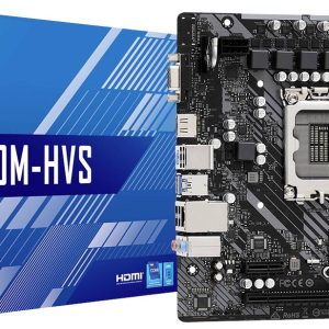 ASRock H610M-HVS Moederbord Socket Intel LGA 1700 Vormfactor Micro-ATX Moederbord chipset Intel® H610 ASRock H610M-HVS Moederbord Socket Intel LGA 1700 Vormfactor Micro-ATX Moederbord chipset Intel® H610