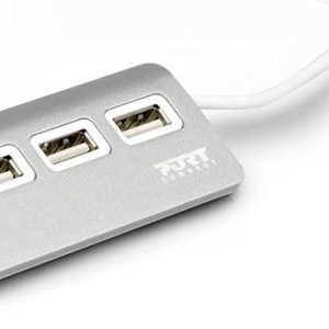 PORT Designs 900120 900120 USB-hub 4 poorten USB-A USB 2.0 480 MBit/s Grijs, Wit PORT Designs 900120 900120 USB-hub 4 poorten USB-A USB 2.0 480 MBit/s Grijs, Wit
