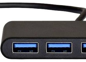 PORT Designs 900123 900123 USB-hub 4 poorten USB-A USB 3.0 5 GBit/s Met USB-C stekker Zwart PORT Designs 900123 900123 USB-hub 4 poorten USB-A USB 3.0 5 GBit/s Met USB-C stekker Zwart
