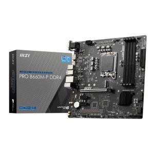 MSI PRO B660M-P DDR4 Moederbord Socket Intel LGA 1700 Vormfactor Micro-ATX Moederbord chipset Intel® B660 MSI PRO B660M-P DDR4 Moederbord Socket Intel LGA 1700 Vormfactor Micro-ATX Moederbord chipset Intel® B660