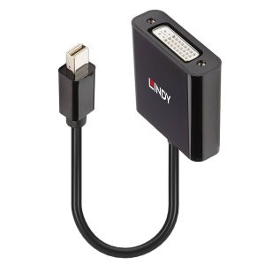 LINDY Monitor Adapter [1x Mini-DisplayPort stekker – 1x DVI] Lindy – Adapterkabel – Mini DisplayPort (M) 0.16 m