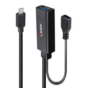 LINDY 43344 43344 USB-hub 2 poorten USB-A USB 3.2 Gen1 5 GBit/s Met USB-C stekker Zwart