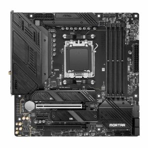 Micro Star International Computer MAG B650M Mortar WIFI Moederbord Socket AMD AM5 Vormfactor Micro-ATX Moederbord chipse Micro Star International Computer MAG B650M Mortar WIFI Moederbord Socket AMD AM5 Vormfactor Micro-ATX Moederbord chipse