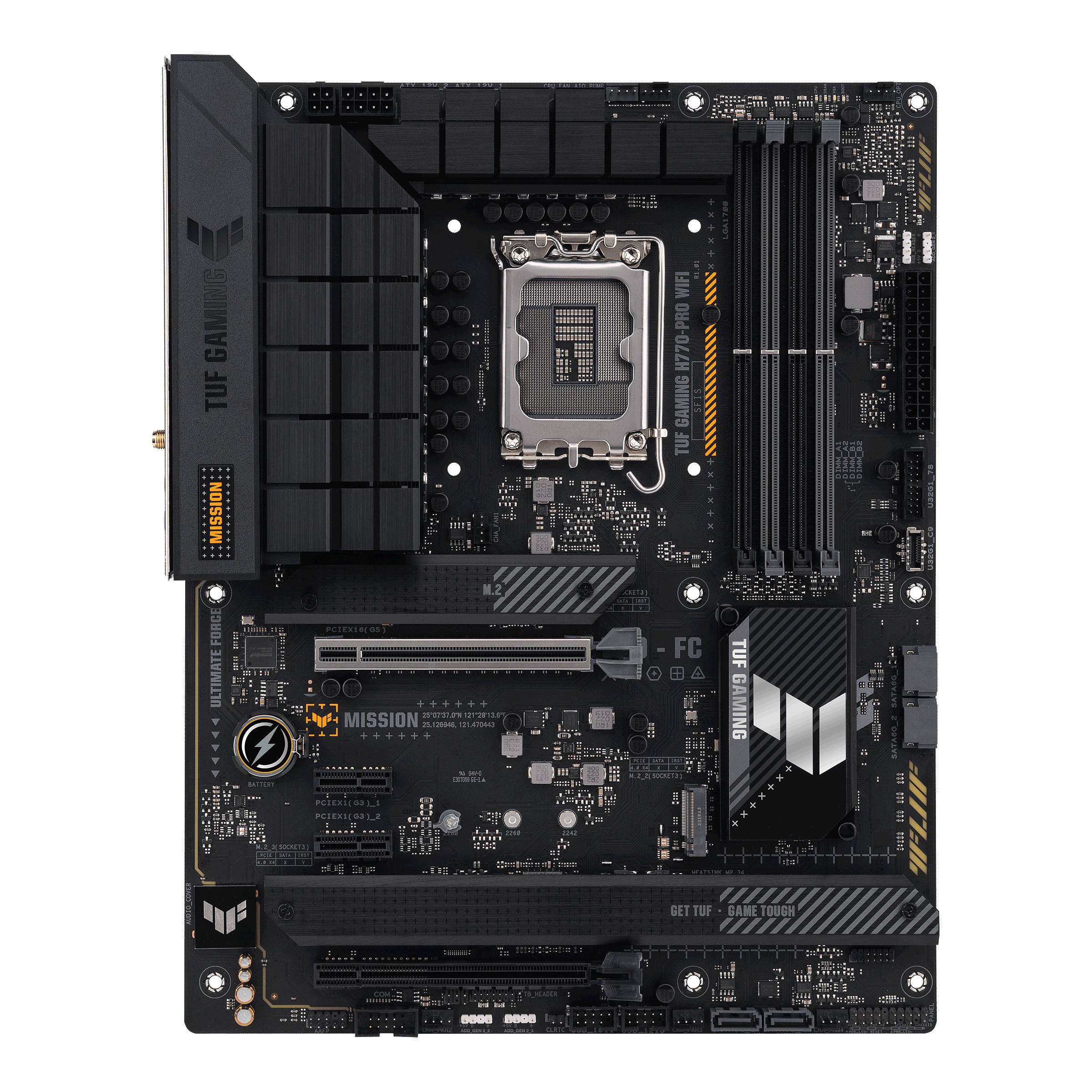 Asustek Computer TUF GAMING H770-PRO WIFI Moederbord Socket Intel LGA 1700 Vormfactor ATX Moederbord chipset Intel® H770