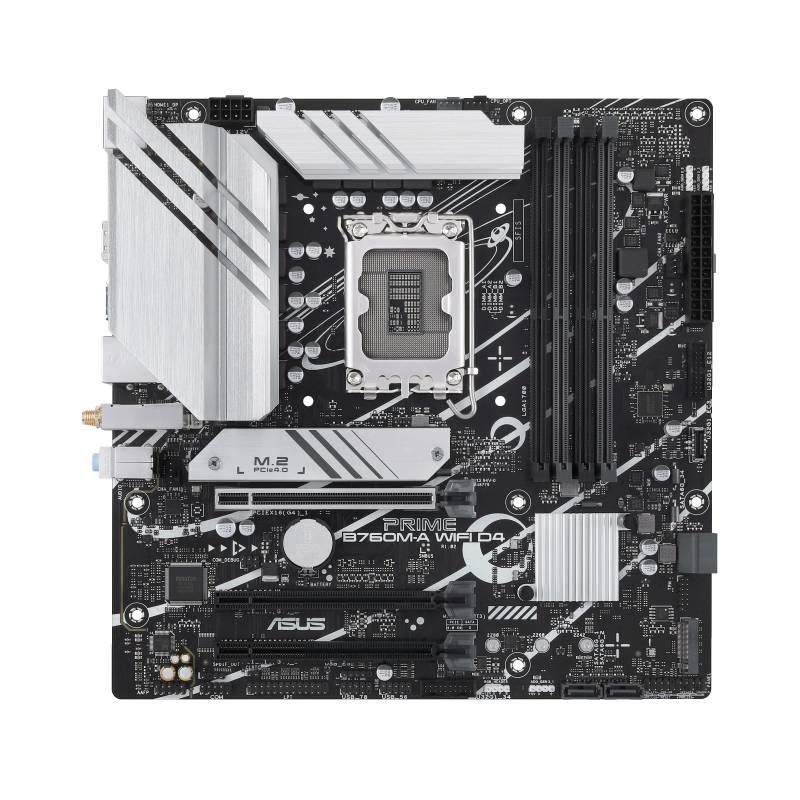 Asustek Computer PRIME B760M-A WIFI D4 Moederbord Socket Intel LGA 1700 Vormfactor Micro-ATX Moederbord chipset Intel® B