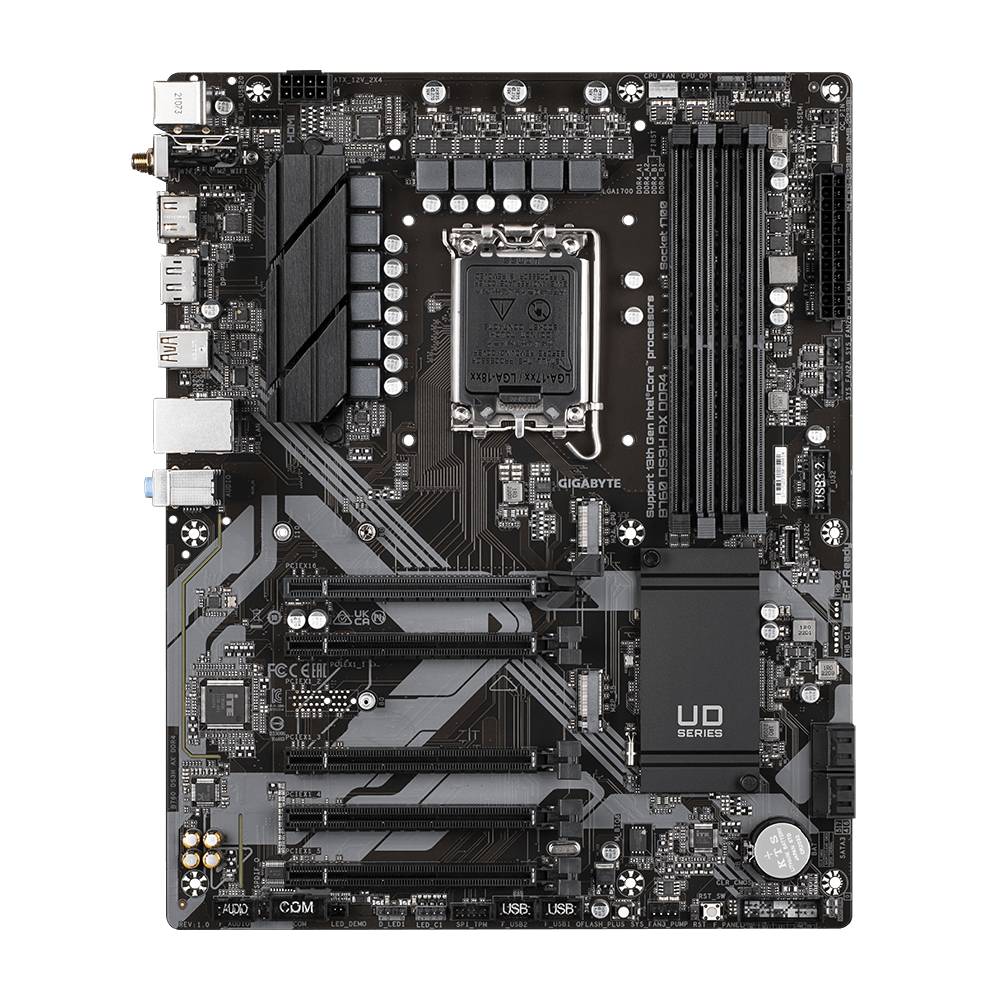 Gigabyte B760 DS3H AX DDR4 Moederbord Socket Intel LGA 1700 Vormfactor ATX Moederbord chipset Intel® B760 Express