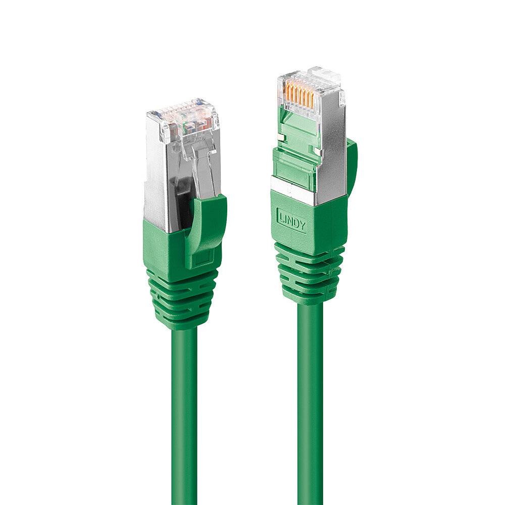 LINDY 45950 RJ45 Netwerkkabel, patchkabel CAT 6 S/FTP 0.50 m Groen 1 stuk(s)
