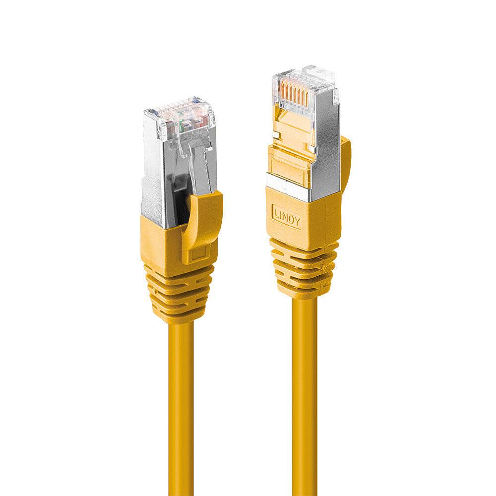 LINDY 45986 RJ45 Netwerkkabel, patchkabel CAT 6 S/FTP 10.00 m Geel 1 stuk(s)