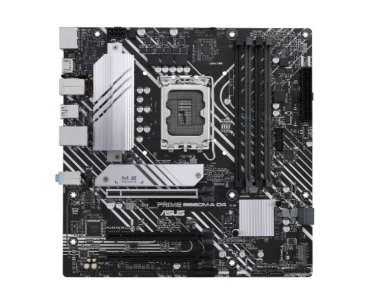 Asustek Computer PRIME B660M-A D4-CSM Moederbord Socket Intel LGA 1700 Vormfactor Micro-ATX Moederbord chipset Intel® B6
