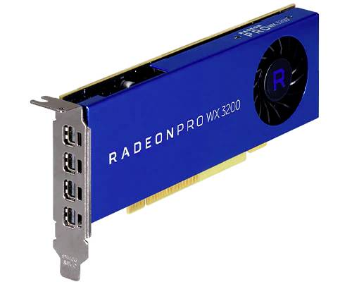 Lenovo AMD Radeon Pro WX 3200 Videokaart AMD Radeon Pro WX 3200 4 GB GDDR5-RAM PCIe x16 Mini-DisplayPort