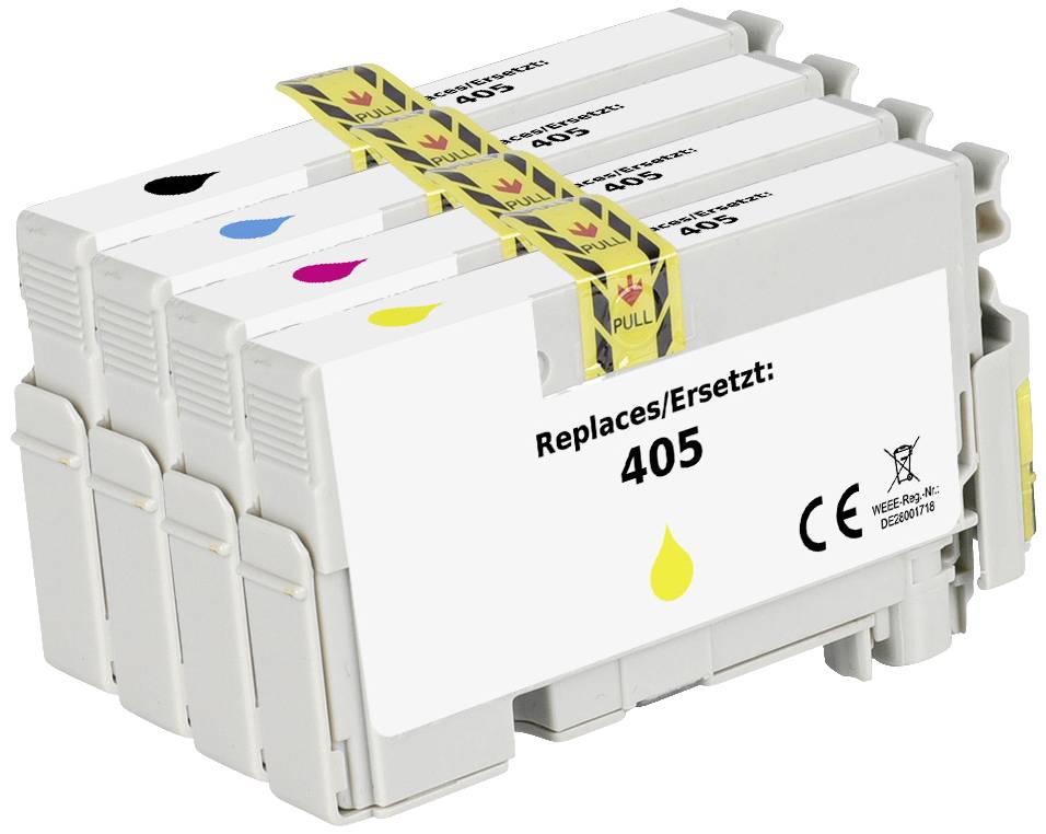 Renkforce Inktcartridge vervangt Epson 405, T05G6, T05G1, T05G2, T05G3, T05G4 Compatibel Combipack Zwart, Cyaan, Magenta