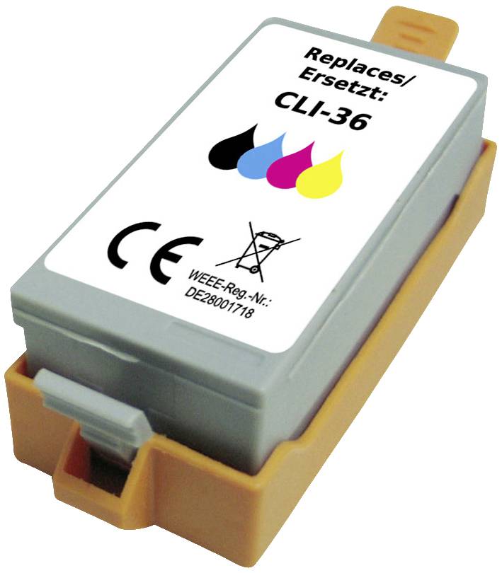 Renkforce Inktcartridge vervangt Canon CLI-36 Compatibel Zwart, Cyaan, Magenta, Geel RF-5705470