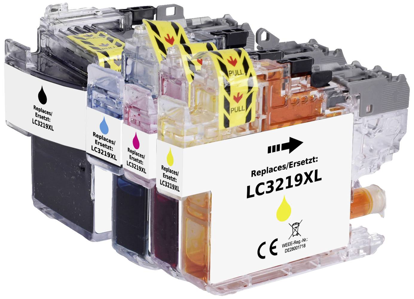 Renkforce Inktcartridge vervangt Brother LC-3219XLBK, LC-3219XLC, LC-3219XLM, LC-3219XLY Compatibel Combipack Zwart, Cya