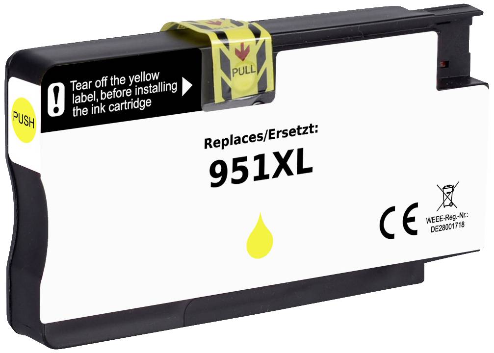 Renkforce Inktcartridge vervangt HP 951XL, CN048AE Compatibel Geel RF-5706060