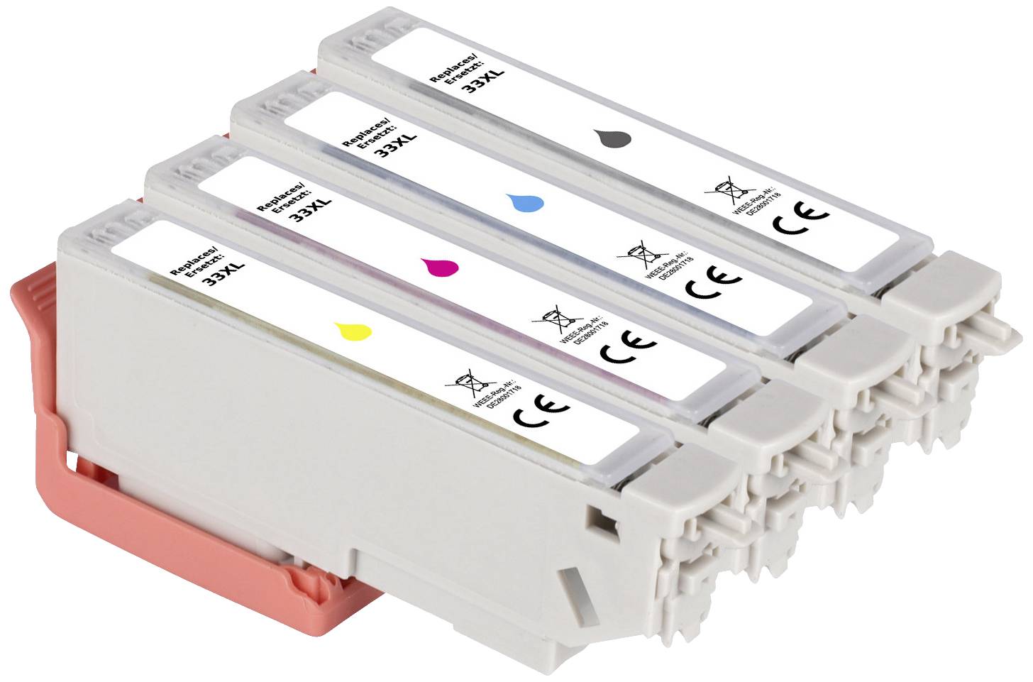 Renkforce Inktcartridge vervangt Epson 33XL, T3351, T3361, T3362, T3363, T3364 Compatibel Combipack Foto zwart, Cyaan, M