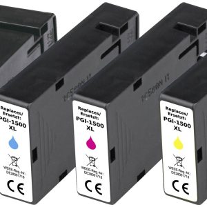 Renkforce Inktcartridge vervangt Canon PGI-1500BK XL, PGI-1500C XL, PGI-1500M XL, PGI-1500Y XL Compatibel Combipack Zwar