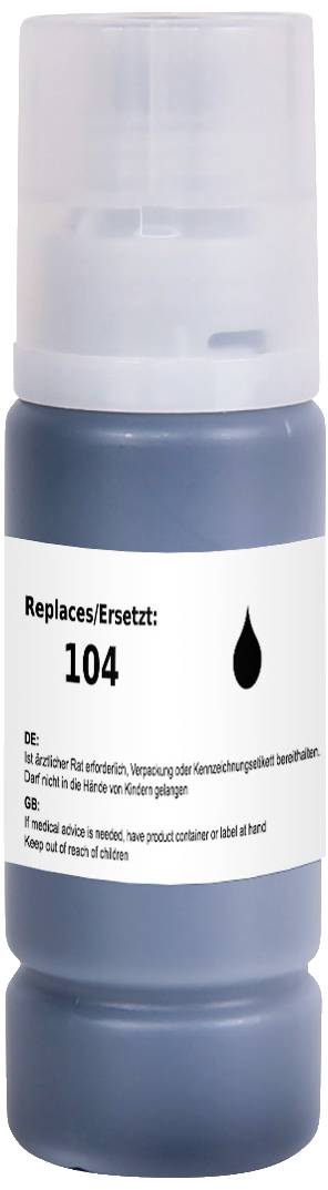 Renkforce Navulinkt vervangt Epson 104, T00P1 Compatibel Zwart 65 ml RF-5718862