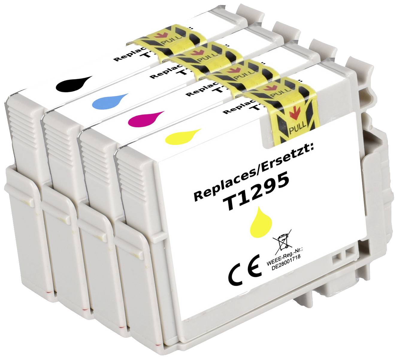 Renkforce Inktcartridge vervangt Epson T1295, T1291, T1292, T1293, T1294 Compatibel Combipack Zwart, Cyaan, Magenta, Gee