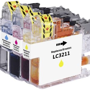 Renkforce Inktcartridge vervangt Brother LC-3211BK, LC-3211C, LC-3211M, LC-3211Y Compatibel Combipack Zwart, Cyaan, Mage Renkforce Inktcartridge vervangt Brother LC-3211BK, LC-3211C, LC-3211M, LC-3211Y Compatibel Combipack Zwart, Cyaan, Mage