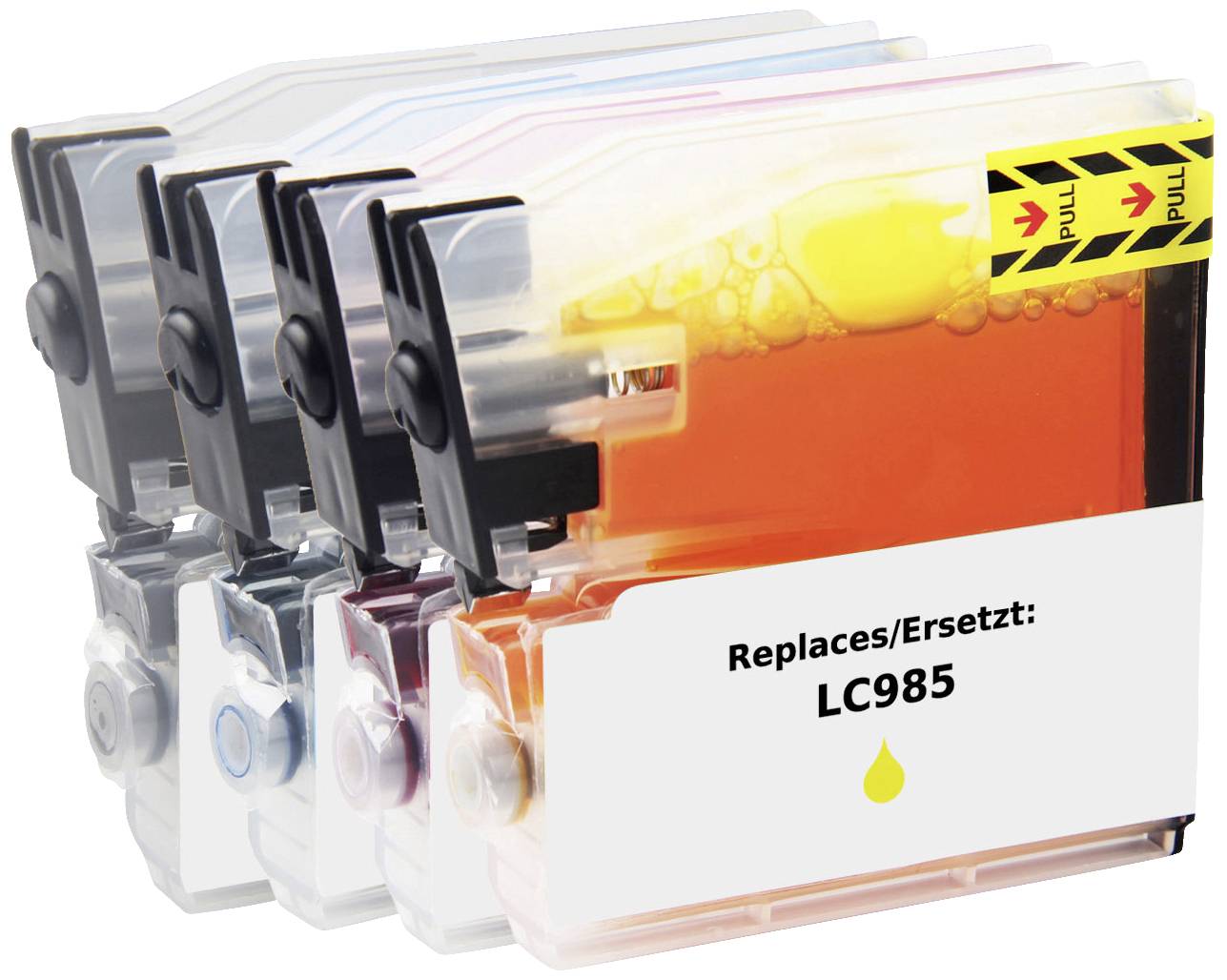 Renkforce Inktcartridge vervangt Brother LC-985BK, LC-985C, LC-985M, LC-985Y Compatibel Combipack Zwart, Cyaan, Magenta,