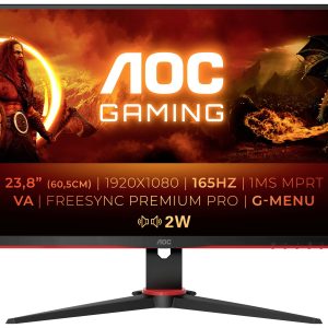 AOC 24G2SAE/BK Gaming monitor Energielabel E (A – G) 60.5 cm (23.8 inch) 1920 x 1080 Pixel 16:9 1 ms Hoofdtelefoon (3.5 AOC 24G2SAE/BK Gaming monitor Energielabel E (A – G) 60.5 cm (23.8 inch) 1920 x 1080 Pixel 16:9 1 ms Hoofdtelefoon (3.5