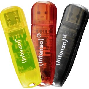 Intenso Rainbow Line USB-stick 32 GB Geel, Rood, Zwart 3502483 USB-A 2.0 Intenso Rainbow Line USB-stick 32 GB Geel, Rood, Zwart 3502483 USB-A 2.0