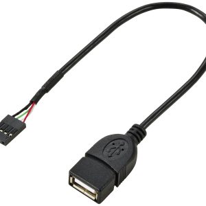 Renkforce RF-5719746 USB-kabel USB 2.0 Shrouded header 4-polig, USB-A bus 0.20 m Zwart