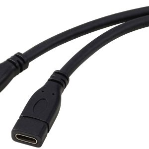 Renkforce RF-5720414 USB-kabel USB 3.2 Gen1 USB-C stekker, USB-C bus 1.00 m Zwart