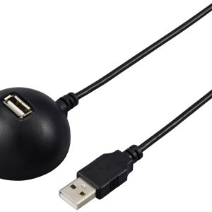 Renkforce RF-5720418 USB-kabel USB 2.0 USB-A stekker, USB-A bus 1.50 m Zwart Dockingstation