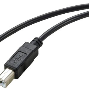 Renkforce RF-5720420 USB-kabel USB 2.0 USB-C stekker, USB-B stekker 2.00 m Zwart Afscherming totaal