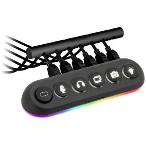 Streamplify HUB DECK 5 RGB-controller Zwart, RGB Streamplify HUB DECK 5 RGB-controller Zwart, RGB