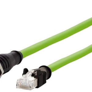 Metz Connect 142M4D25100 M12 Netwerkkabel, patchkabel CAT 5e S/UTP 10.00 m Groen PUR-mantel, Zuurbestendig, Ozonbestendi Metz Connect 142M4D25100 M12 Netwerkkabel, patchkabel CAT 5e S/UTP 10.00 m Groen PUR-mantel, Zuurbestendig, Ozonbestendi
