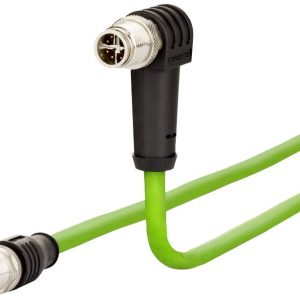 Metz Connect 142M2X1B020 M12 Netwerkkabel, patchkabel CAT 6A S/FTP 2.00 m Groen PUR-mantel, Zuurbestendig, Ozonbestendig Metz Connect 142M2X1B020 M12 Netwerkkabel, patchkabel CAT 6A S/FTP 2.00 m Groen PUR-mantel, Zuurbestendig, Ozonbestendig