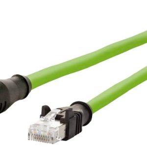 Metz Connect 142M2X25020 M12 Netwerkkabel, patchkabel CAT 6A S/FTP 2.00 m Groen PUR-mantel, Zuurbestendig, Ozonbestendig Metz Connect 142M2X25020 M12 Netwerkkabel, patchkabel CAT 6A S/FTP 2.00 m Groen PUR-mantel, Zuurbestendig, Ozonbestendig