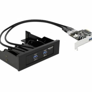 Delock 61893 2 + 2 poorten USB 3.2 Gen 1-controllerkaart