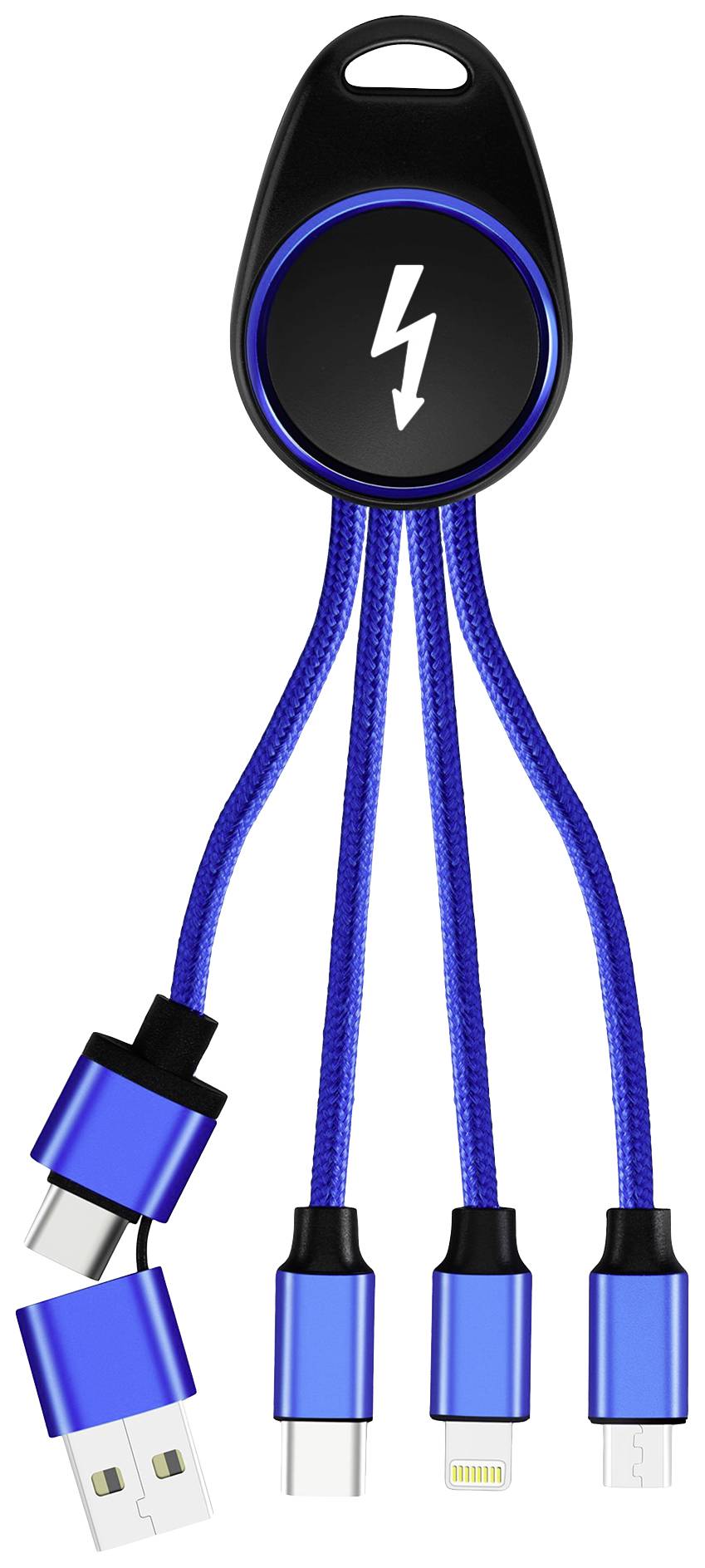 Smrter SMRTER_HYDRA_GO_NB USB-laadkabel USB 2.0 Apple Lightning stekker, USB-A stekker, USB-C stekker, USB-micro-B stekk