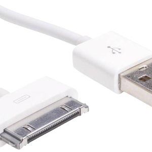 Akyga AK-USB-08 USB-kabel USB-A stekker, Apple 30-pins stekker 1.00 m Wit Akyga AK-USB-08 USB-kabel USB-A stekker, Apple 30-pins stekker 1.00 m Wit
