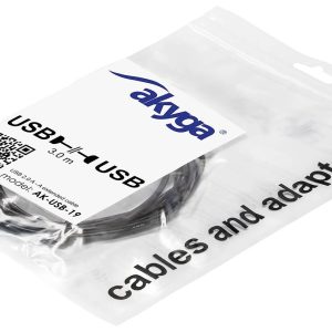 Akyga AK-USB-19 USB-kabel USB 2.0 USB-A stekker, USB-A bus 3.00 m Zwart Met verlengkabel Akyga AK-USB-19 USB-kabel USB 2.0 USB-A stekker, USB-A bus 3.00 m Zwart Met verlengkabel