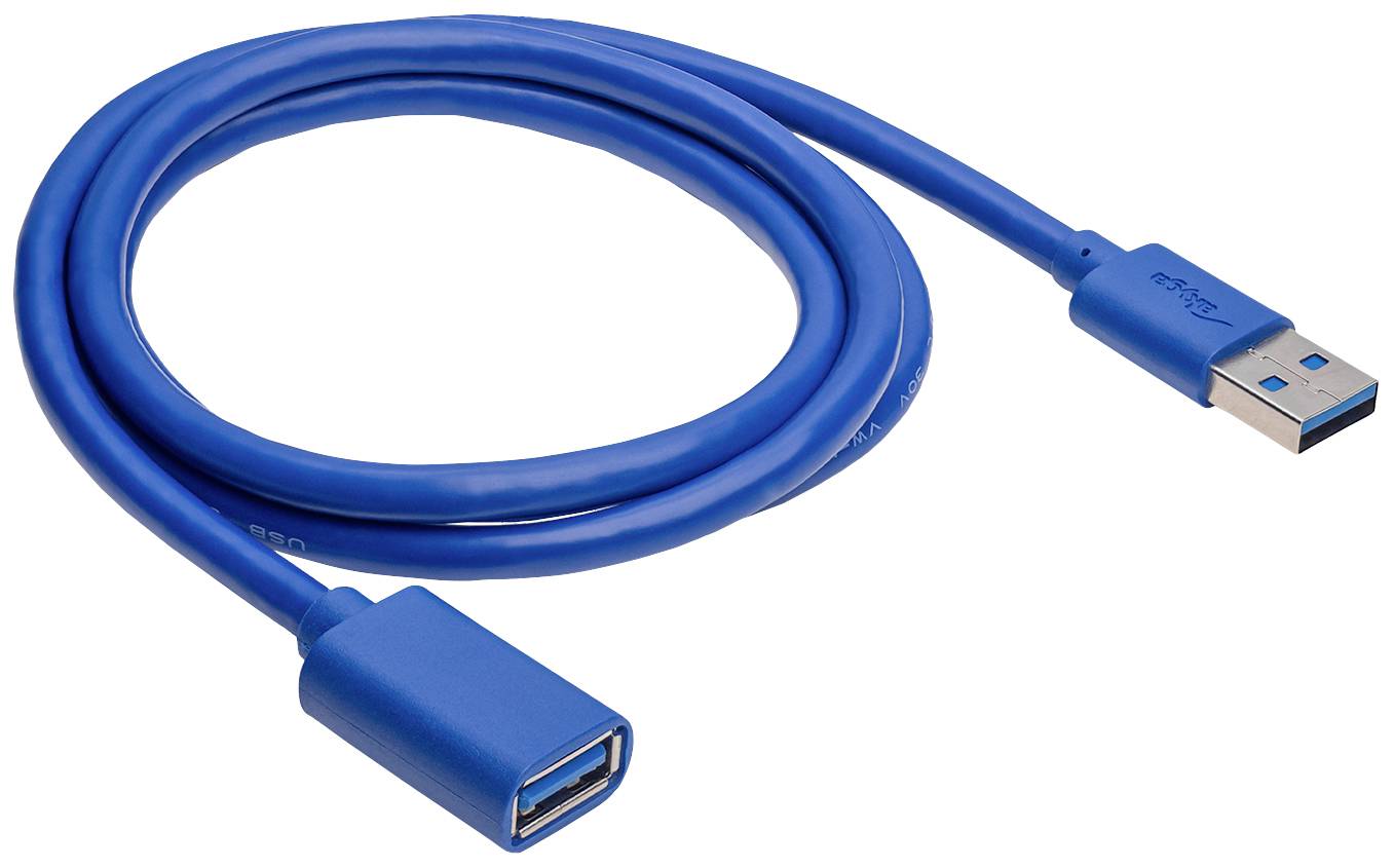 Akyga AK-USB-28 USB-kabel USB-A stekker, USB-A bus 1.00 m Zwart