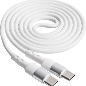 Akyga AK-USB-40 USB-kabel USB 2.0 USB-C stekker, USB-C stekker 1.00 m Wit Akyga AK-USB-40 USB-kabel USB 2.0 USB-C stekker, USB-C stekker 1.00 m Wit