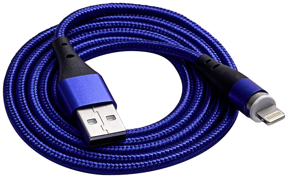 Akyga AK-USB-42 USB-kabel USB-A stekker, USB-C stekker 1.00 m Blauw