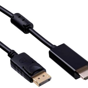 Akyga AK-AV-05 HDMI-kabel Aansluitkabel DisplayPort-stekker, HDMI-A-stekker 1.8 m Zwart Akyga AK-AV-05 HDMI-kabel Aansluitkabel DisplayPort-stekker, HDMI-A-stekker 1.8 m Zwart