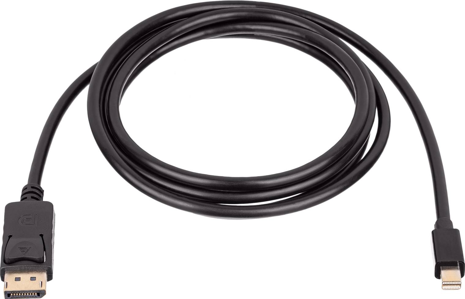 Akyga AK-AV-15 DisplayPort-kabel Aansluitkabel DisplayPort-stekker, Mini DisplayPort-stekker 1.8 m Zwart