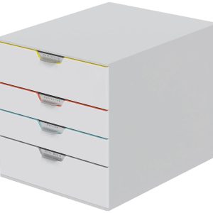 Durable VARICOLOR MIX 4 – 7624 762427 Ladebox Grijs DIN A4, DIN C4 Aantal lades: 4 Durable VARICOLOR MIX 4 – 7624 762427 Ladebox Grijs DIN A4, DIN C4 Aantal lades: 4