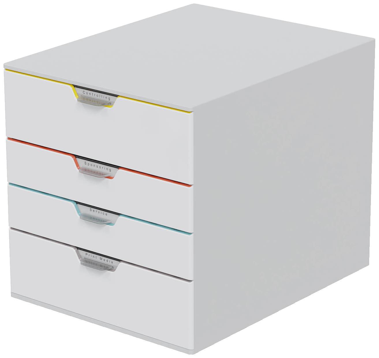 Durable VARICOLOR MIX 4 - 7624 762427 Ladebox Grijs DIN A4, DIN C4 Aantal lades: 4