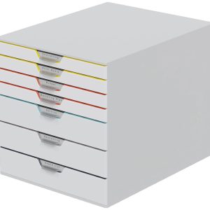 Durable VARICOLOR MIX 7 – 7627 762727 Ladebox Grijs DIN A4, DIN C4 Aantal lades: 7