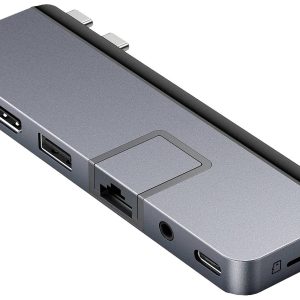 HYPER HyperDrive DUO PRO 7-in-2 USB-C Hub USB-C dockingstation Geschikt voor merk (dockingstation): Apple, Universeel Ge HYPER HyperDrive DUO PRO 7-in-2 USB-C Hub USB-C dockingstation Geschikt voor merk (dockingstation): Apple, Universeel Ge