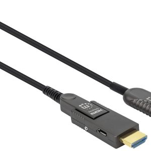 Manhattan 355520 HDMI-kabel HDMI Aansluitkabel HDMI-A-stekker, HDMI-micro-D-stekker 30 m Zwart 4K UHD Manhattan 355520 HDMI-kabel HDMI Aansluitkabel HDMI-A-stekker, HDMI-micro-D-stekker 30 m Zwart 4K UHD