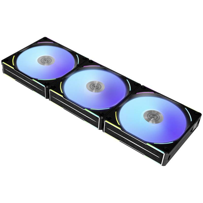 Lian Li UNI FAN AL120 V2 ARGB PWM PC-ventilator Zwart (b x h x d) 120 x 120 x 28 mm